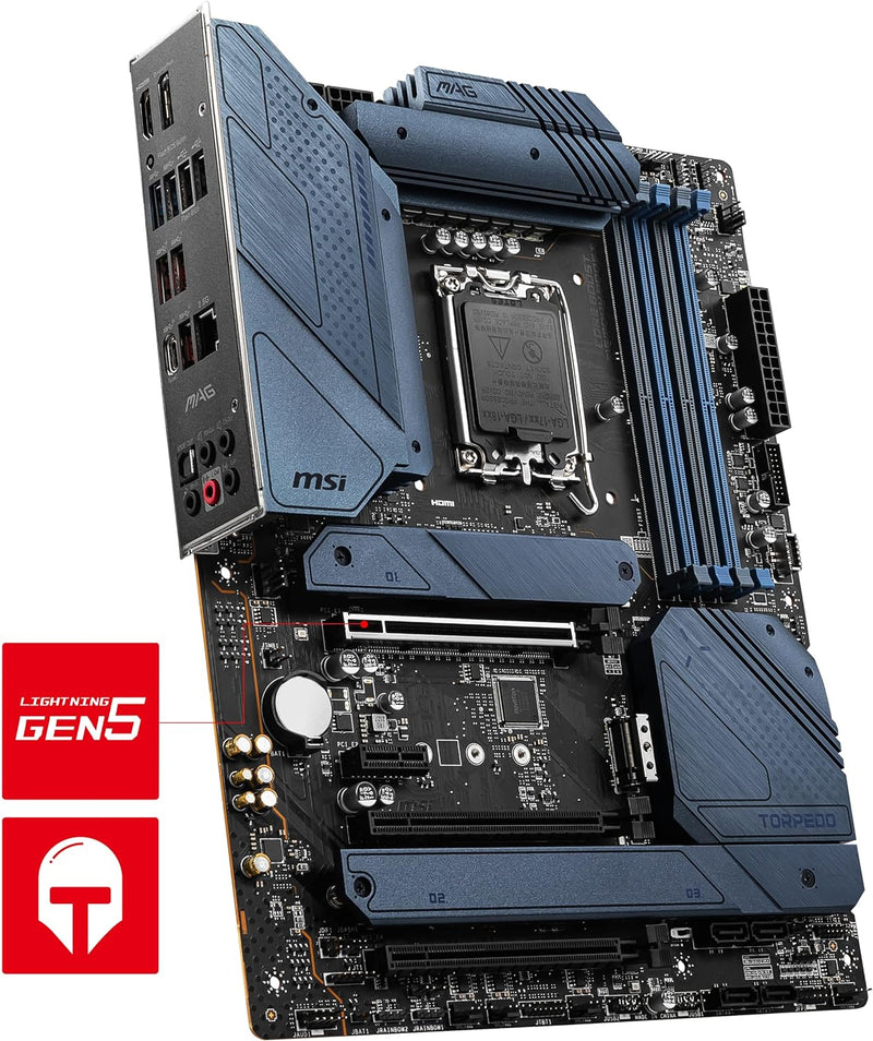 MSI MAG Z690 TORPEDO Gaming Mainboard ATX, unterstützt Intel Prozessoren der 12. Generation, LGA 170