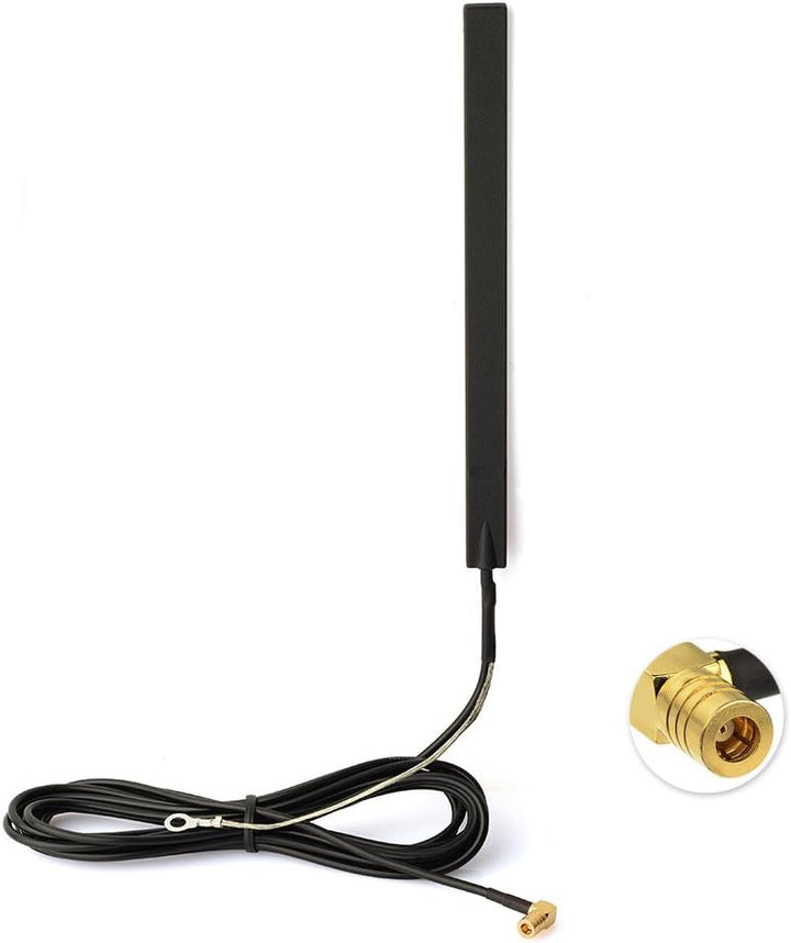 Eightwood DAB+ Antenne SMB Adapter Auto Radio Antenne Patch Aerial Glas Mount mit SMB Stecker 3m 9.8