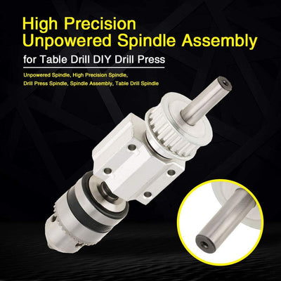 ZJZ01012 Bohrspindel, Hochpräzise Nicht angetriebene Spindel, Tischbohrspindel für DIY Bohrmaschine,