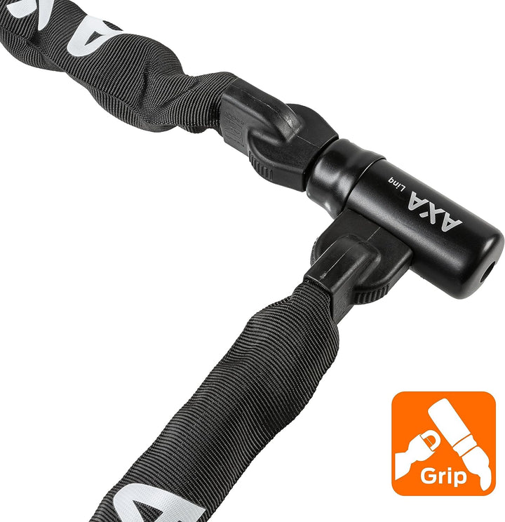 AXA Linq 180 – Fahrradschloss – Kettenschloss – Hohe Sicherheit – Sicherheitsstufe 14 – Extra lang: