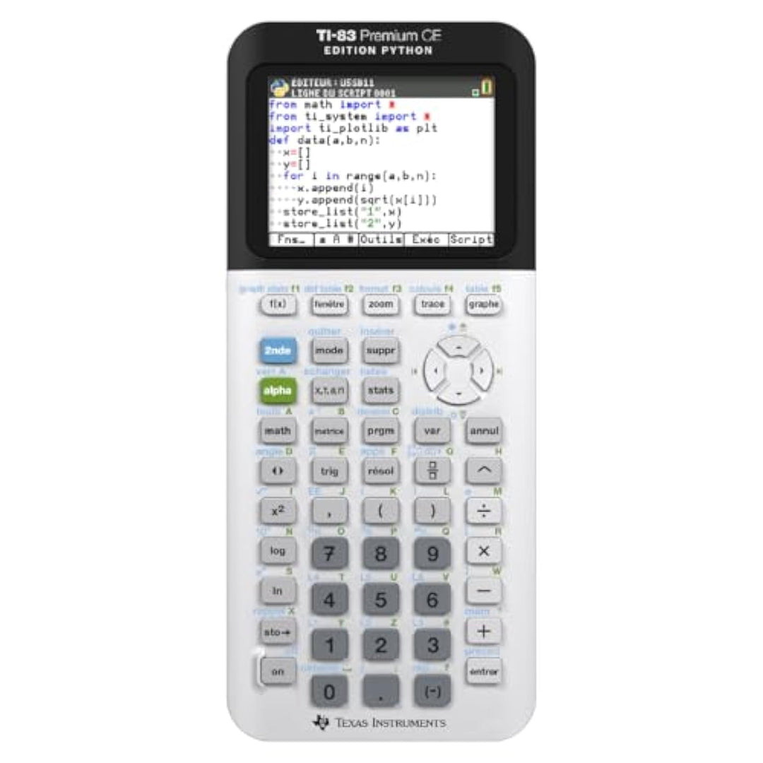 Texas Instruments TI-83 PREMIUM CE EDITION PYTHON Grafikrechner (nur mit französischer Anleitung und