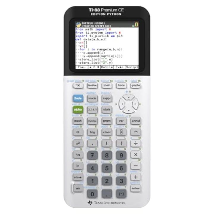 Texas Instruments TI-83 PREMIUM CE EDITION PYTHON Grafikrechner (nur mit französischer Anleitung und