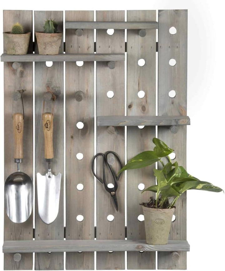 Esschert Design STECKBRETT Wandboard Garten Werkzeug Holz verstellbar Geräte