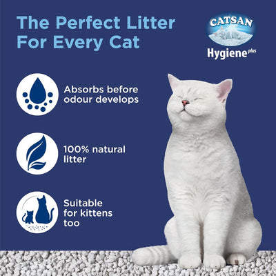 Catsan Hygiene Plus nicht klumpendes Katzenstreuung (1 x 10l), 10L