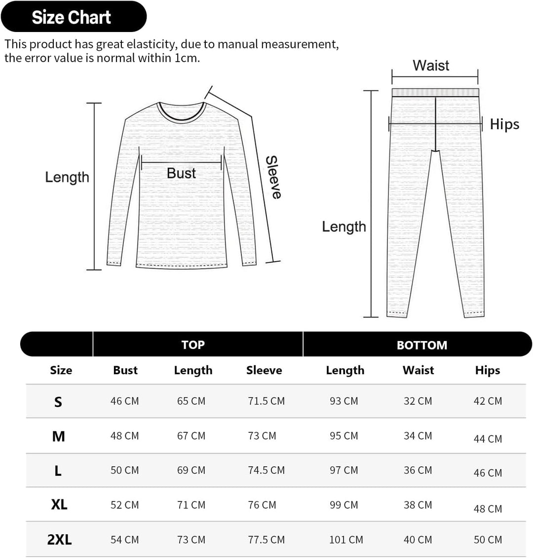 BENNALD Thermounterwäsche Herren, Skiunterwäsche Winter Thermowäsche Set Funktionsunterwäsche Warm W