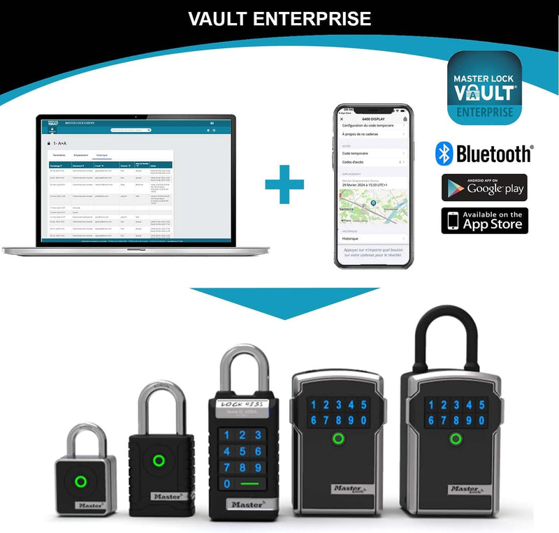 Master Lock Smart Connected Schlüsseltresor für Unternehmen und Industrie, Verschlüsselung nach Mili