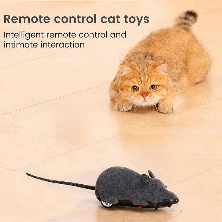 Katzenspielzeug Maus Elektrisch, Elektrisches Katzenspielzeug, Ferngesteuerte Maus für Katzen, Reali
