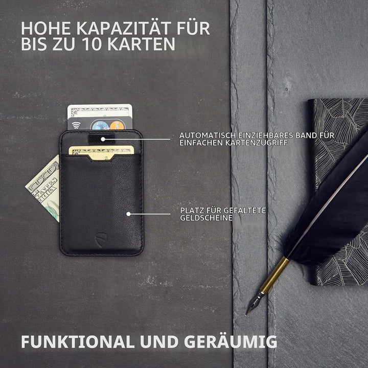 Vaultskin CHELSEA Ultra-Slim Leder-Geldbörse für die Vordertasche - RFID-Blockierung für Männer mit
