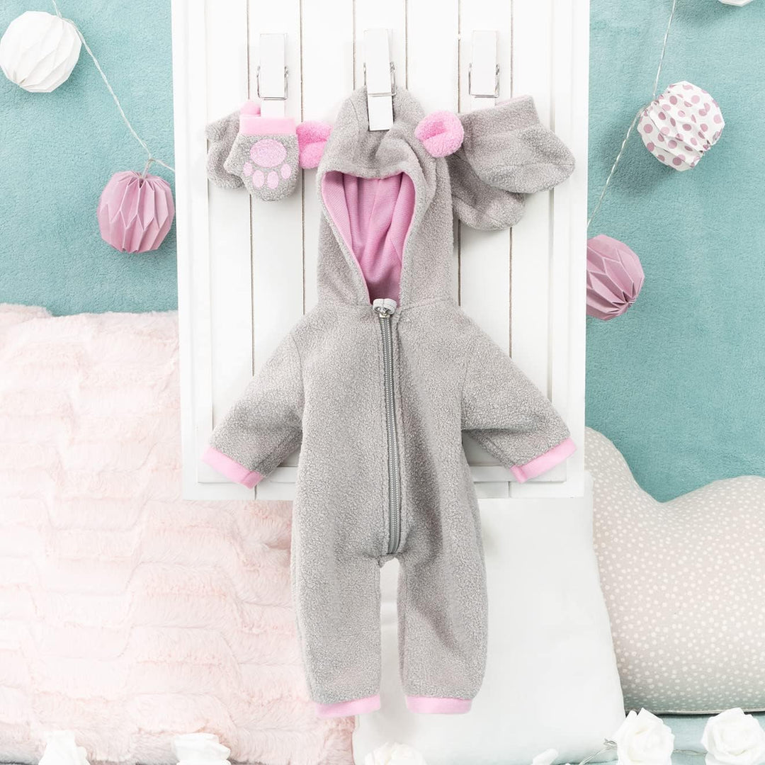 Bayer Design 84205AA Puppenkleidung, Outfit, Babypuppen Anziehsachen 38-43cm, mehrteilig, Puppenzube