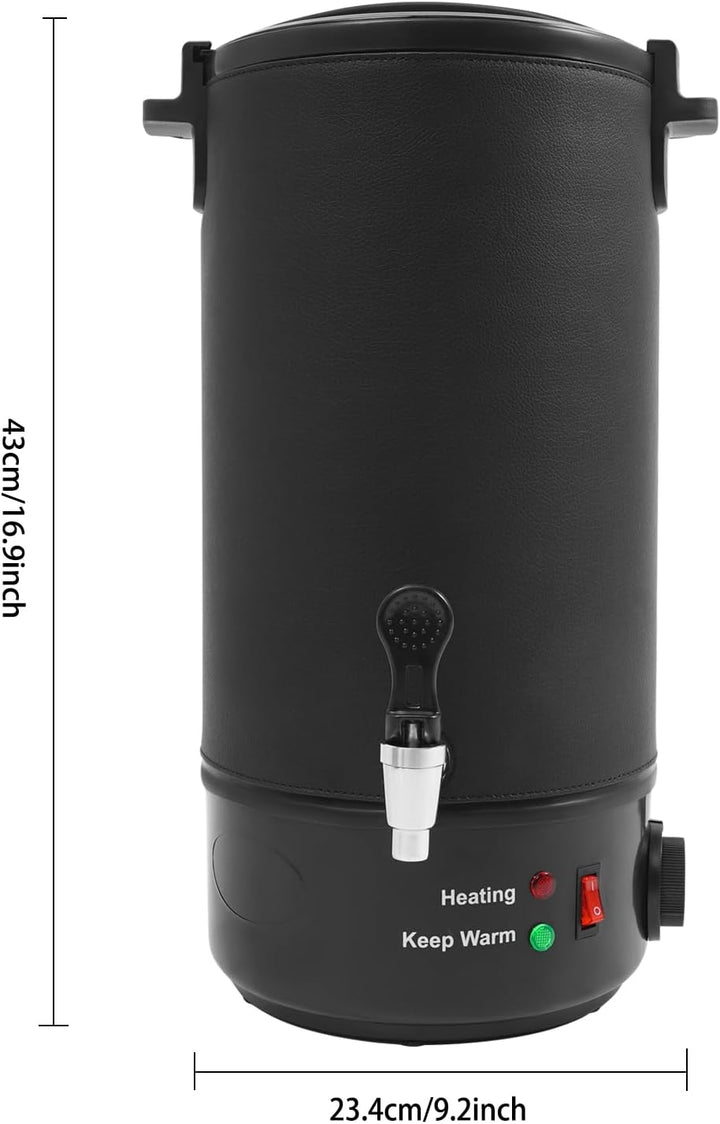10L Glühweinkessel Edelstahl, Wachsschmelzer 1100W Kommerzieller Elektrischer Wachsschmelzer, Heissg