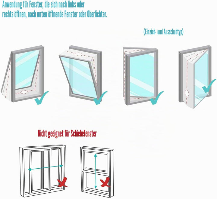 Fensterabdichtung für mobile Klimageräte, Wäschetrockner, Ablufttrockner, Fenster Klimaanlage Abdich
