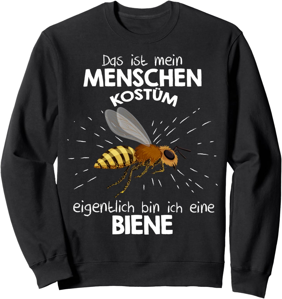 Mein Menschen Kostüm Bin ich eine Biene, Halloween Outfit Sweatshirt