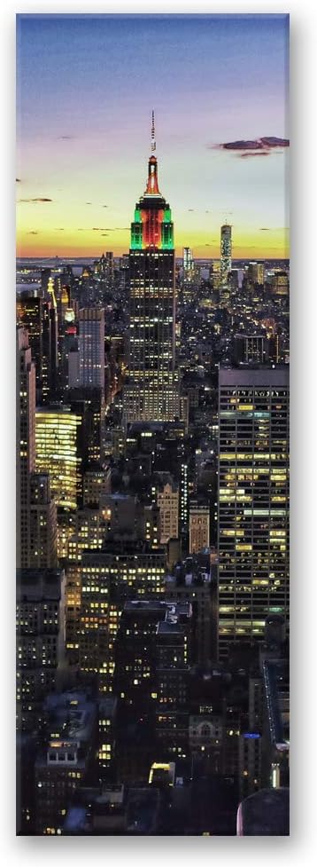 Feeby Bild auf Leinwand Manhattan Kunstdruck modern New York mehrfarbig 30x90 cm M14261 30x90 cm, M1