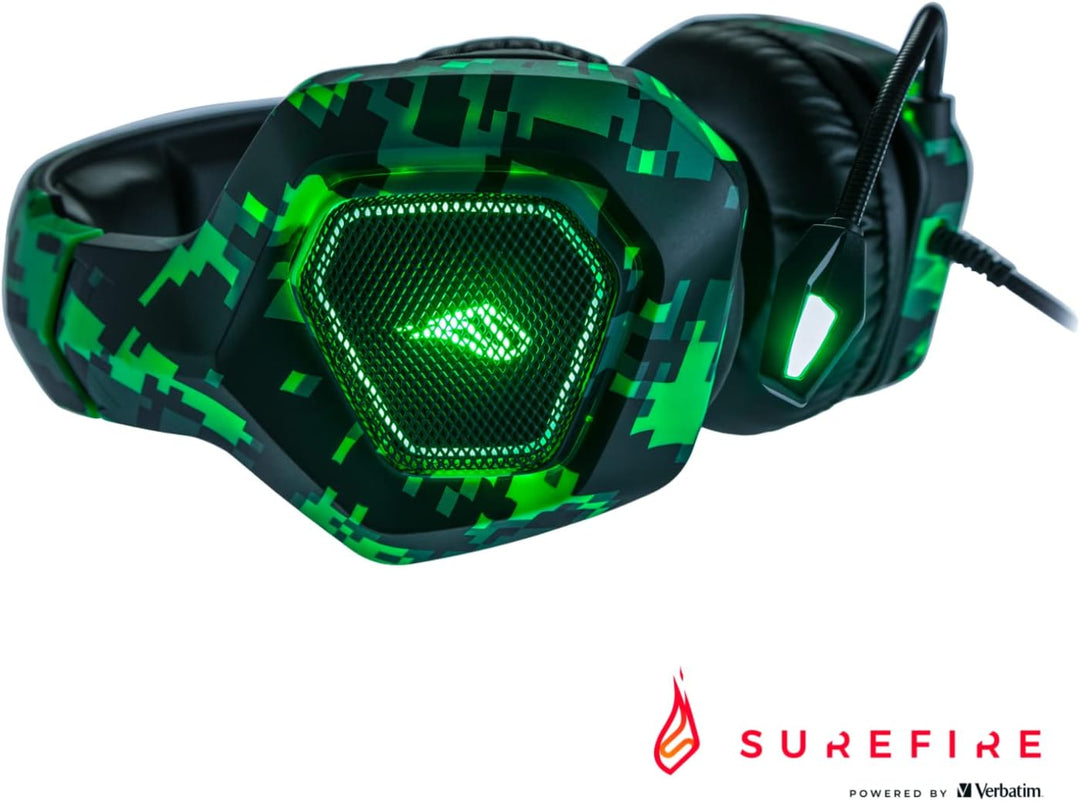 SureFire Skirmish Gaming Headset, Headset PC & Playstation & Xbox, Gaming Kopfhörer, 390g, mit Stere