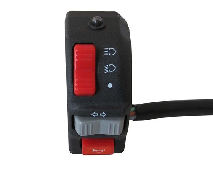 Motorrad Schalter Baugruppe Schaltanlage Cluster für Scheinwerfer, Blinker, Hupe Passend für 22mm 7/