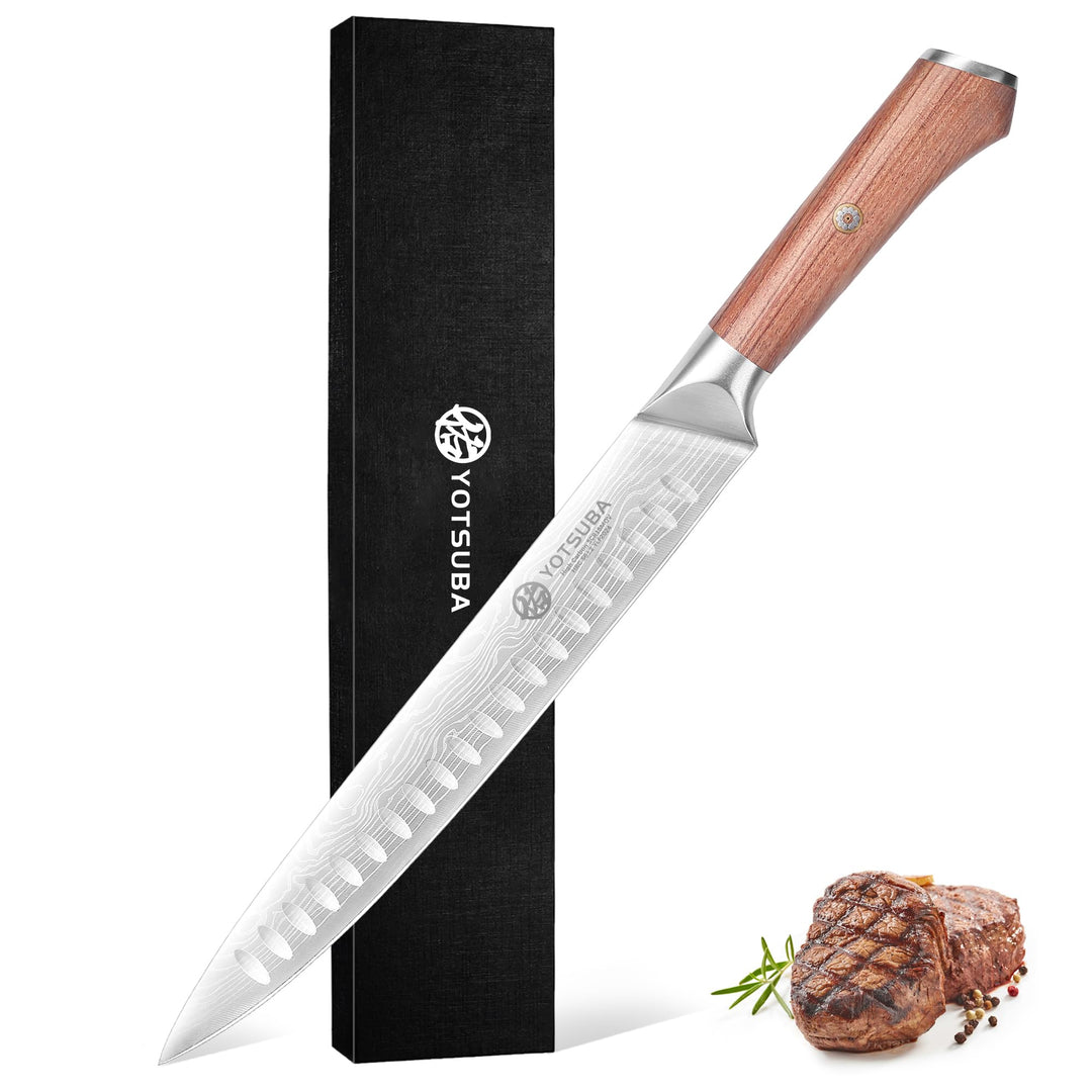 YOTSUBA Fleischmesser Kochmesser, 26cm scharf Tranchiermesser, Metzgermesser profi Messer Küchenmess