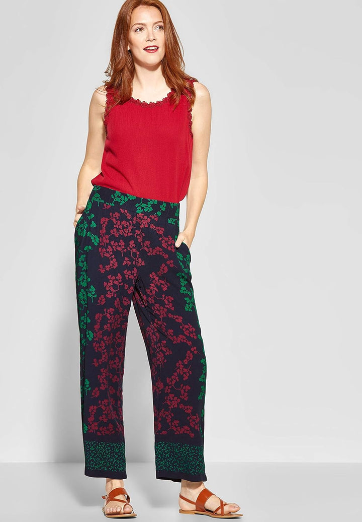 Street One Damen 372359 Hose, deep Blue, W24/L26(Herstellergrösse:36)
