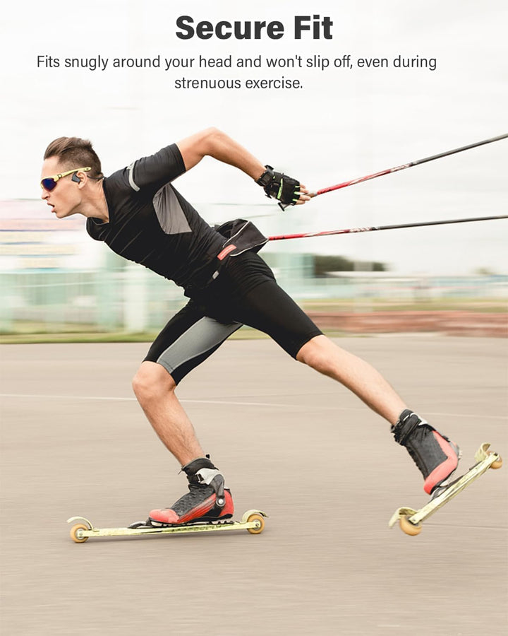 SANOTO Knochenschall Kopfhörer Bluetooth, Open Ear Kopfhörer Bluetooth 5.3, IPX6 wasserdichte Schwei