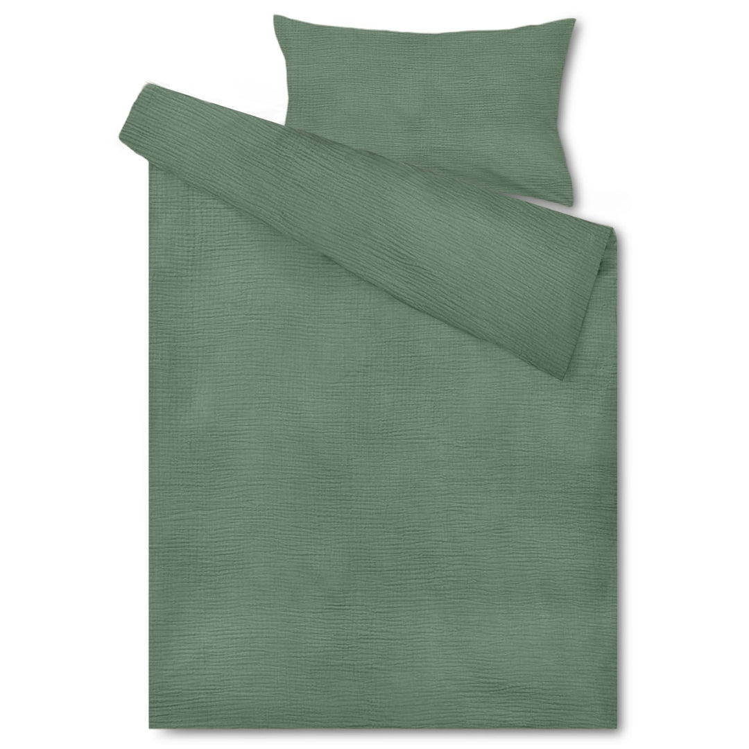Hook Kinderbettwäsche Set 100x135 cm aus 100% Musselin Baumwolle – Atmungsaktiv & Weich, Handgeferti
