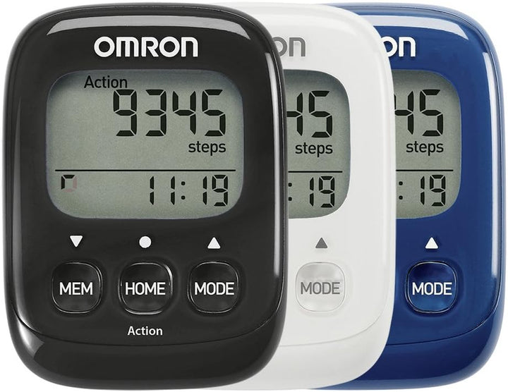OMRON Schrittzähler Walking Style IV mit präzisem 3D Sensor zur Messung von Schritten, Entfernung, n