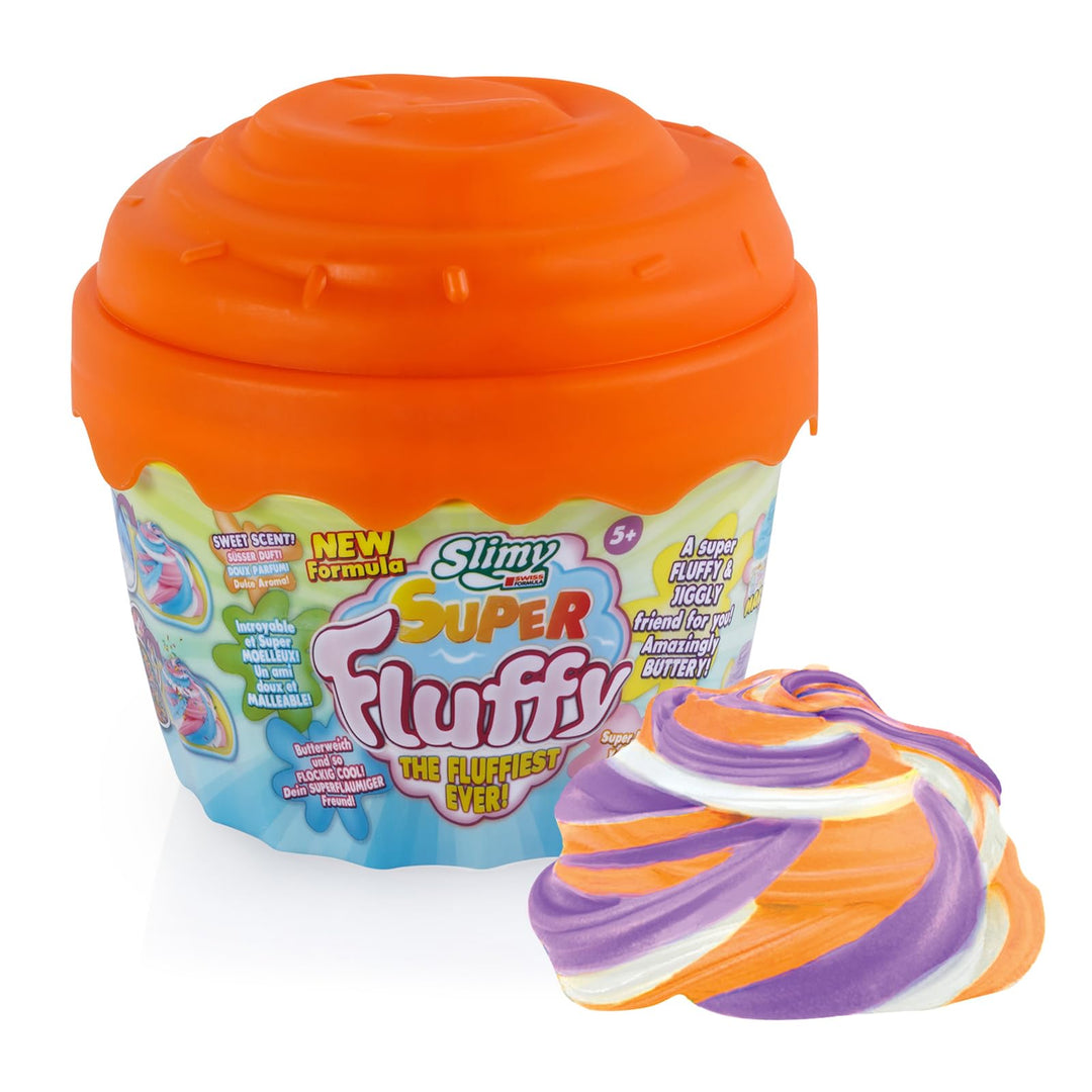 Slimy Super Fluffy 300g Spielmasse im Cup Cake-Becher - der flaumigste Original Slime, lustig duften