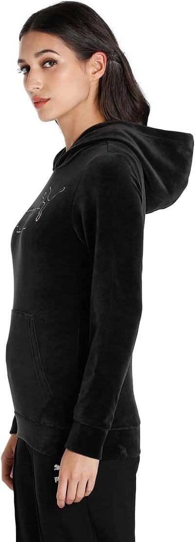 PUMA ESS Velour Hoodie S Puma Schwarz, S Puma Schwarz