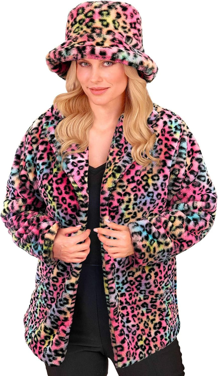 W WIDMANN MILANO Party Fashion - Kunstfell-Jacke für Damen und Herren, Plüschjacke, Kostüm, Party Ou
