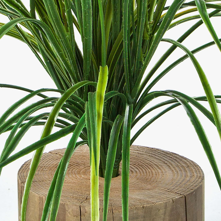 artplants.de Kunst Schilfgras Elias, 158 Halme, grün, auf Steckstab, 75cm - Kunst Gras - Grasbusch k