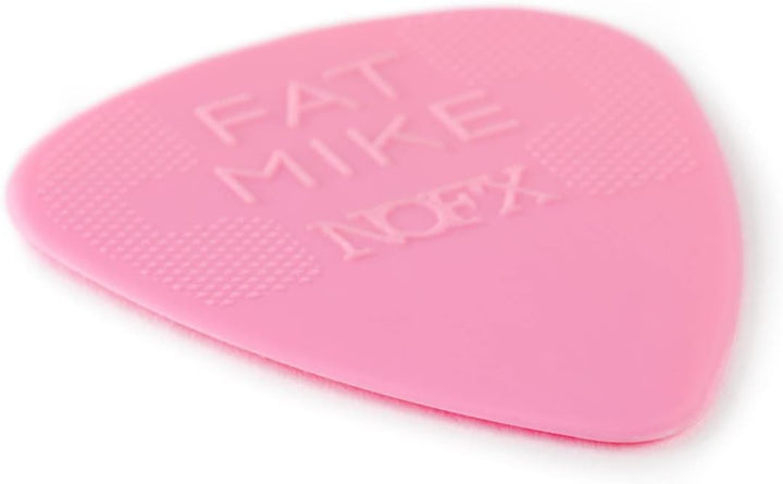 Jim Dunlop Fat Mike Custom Nylon 0.60mm pick 24 pack, Natural, ADU 44R060FM