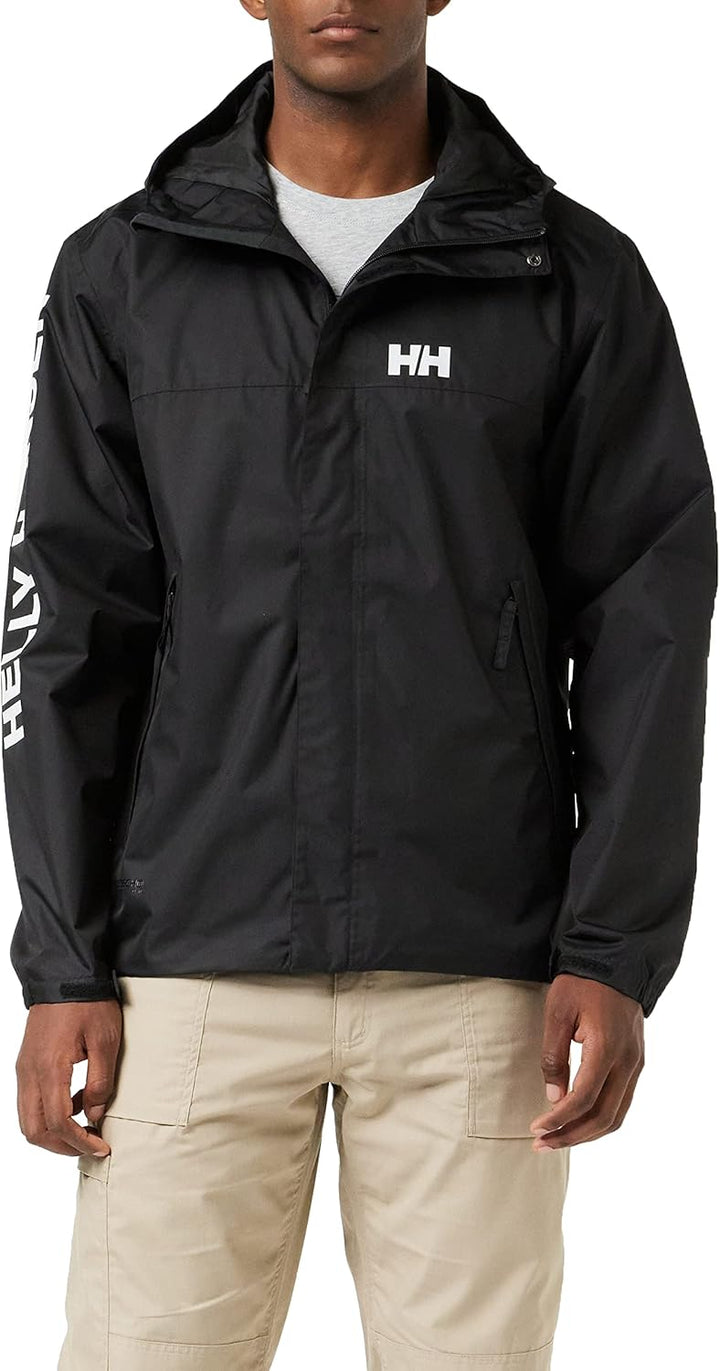 Helly-Hansen Herren Ervik wasserdichte Jacke L Schwarz, L Schwarz