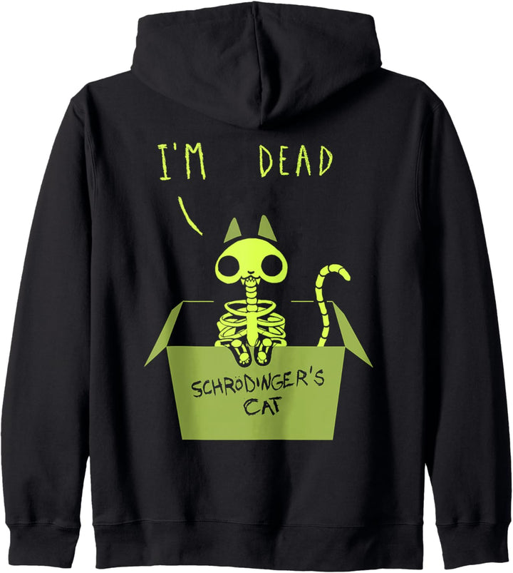 Cute Schrödinger's Cat Alive and Dead Kapuzenjacke