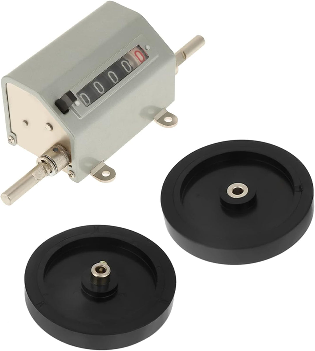 Zähler Rolling Wheel Digits 0-9999.9 Längenzähler Messlänge, max. Geschwindigkeit 350 U/min Grau Res