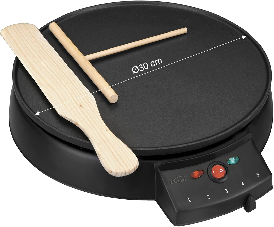 LACOR 69122 Crepes-Kochplatte Elektorat D.30 cm 1000