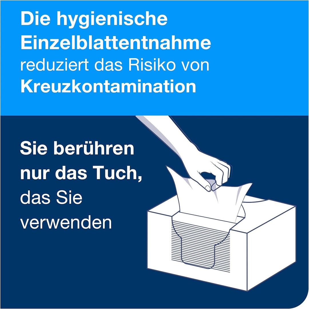 Tork Mehrzweck Reinigungstücher Weiss W7, Einzeltuchentnahme, 1 x 210 Tucher, 510172