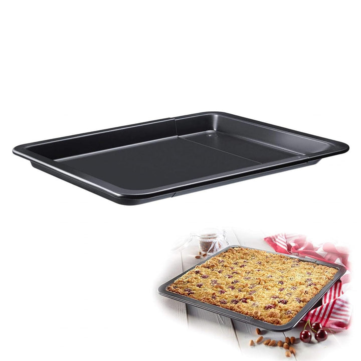 Westmark ausziehbares Backblech, 33 bis 53 cm, Antihaftbeschichtet, ILAG, Kaltgewalzter Stahl, Back-