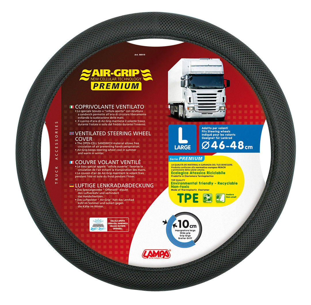 Lampa 98919 Premium air-Grip Steering-Wheel, L