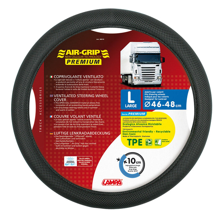 Lampa 98919 Premium air-Grip Steering-Wheel, L