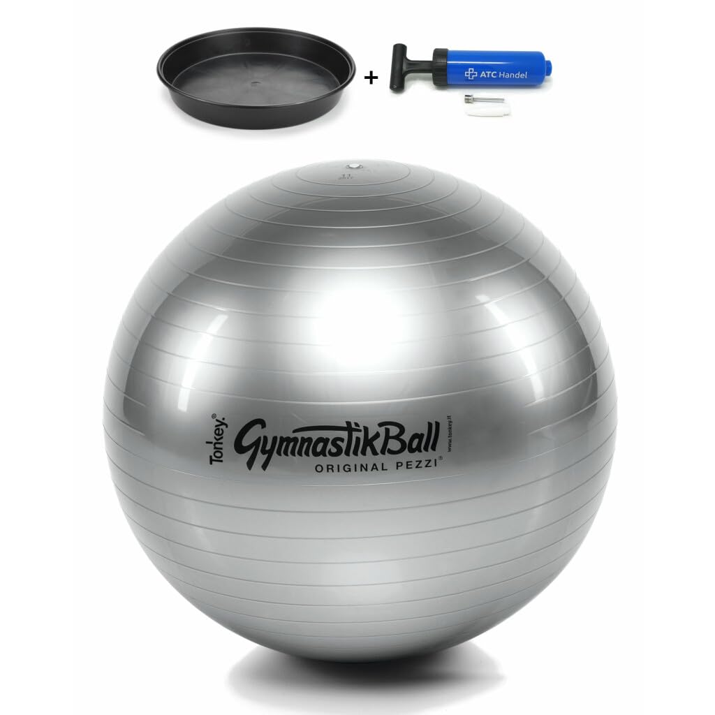 Original Pezzi Gymnastikball Standard Ø 42, 53, 65 & 75 cm in Allen Farben inkl. Ballschale und ATC