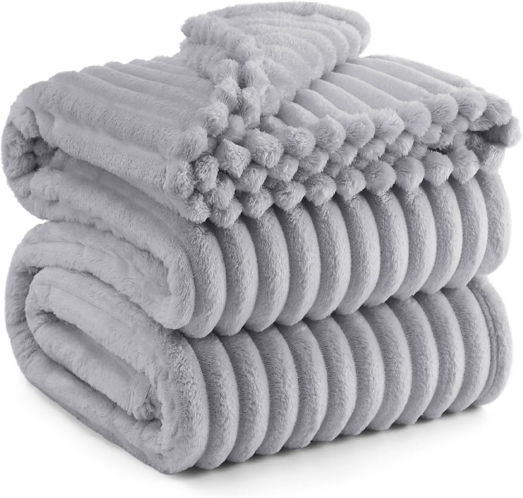 BEDSURE Kuscheldecke Flauschig Decke Fleecedecke – Weiche Warme Grobe Korddecke Gemütlicher Sofadeck