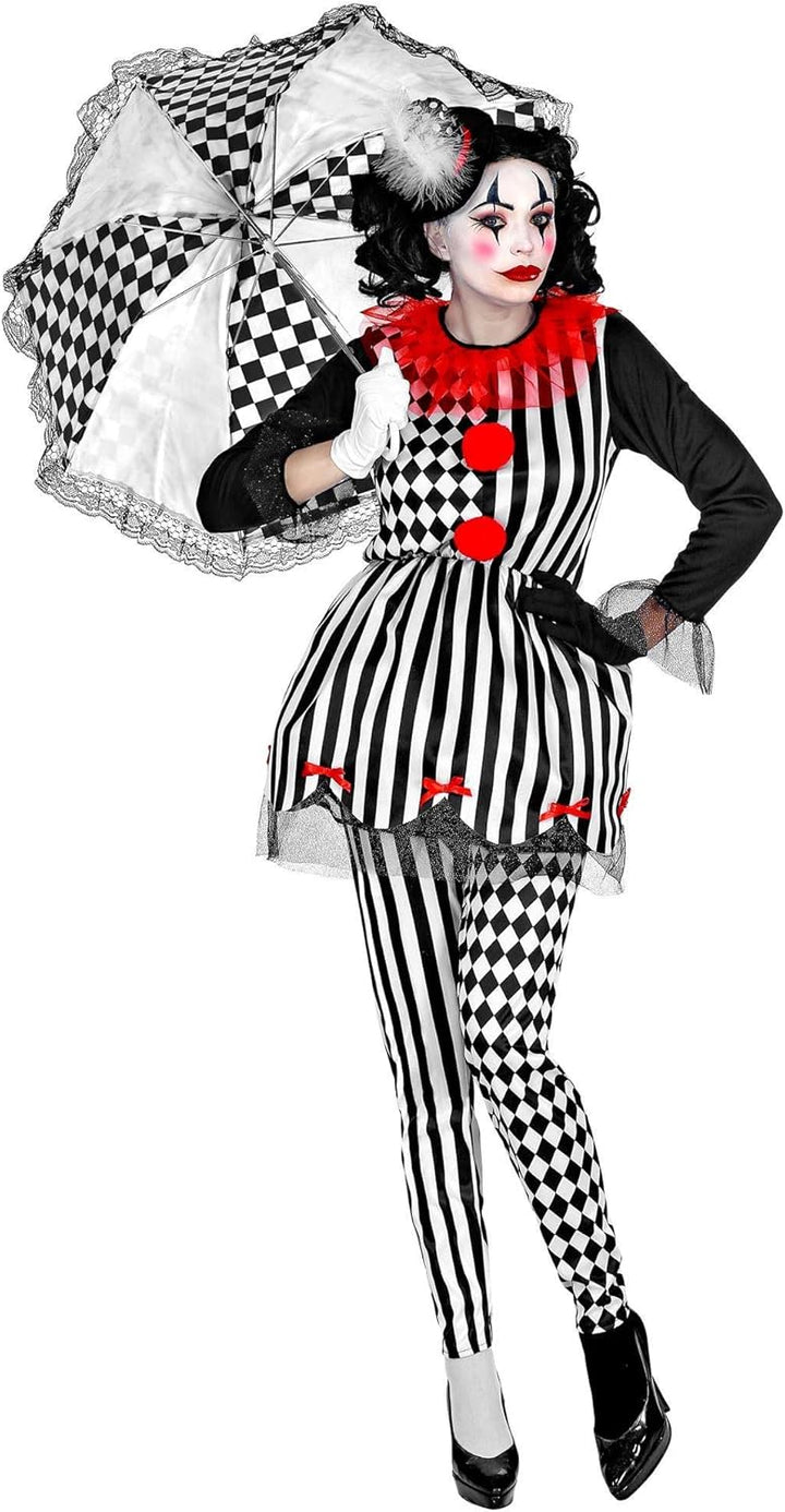 "EVIL HARLEQUIN" (dress, leggings, mini hat) - (XS), XS