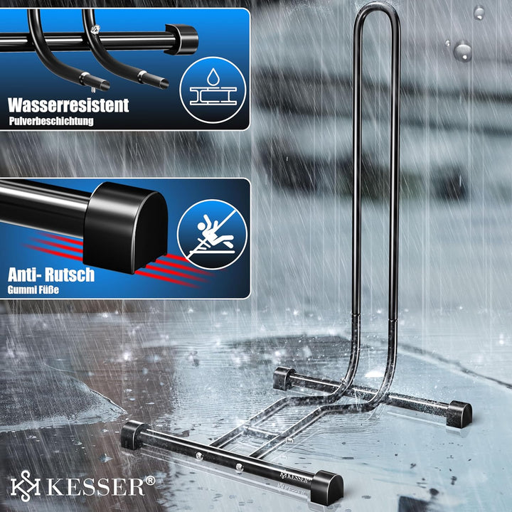 KESSER® Fahrradständer Boden einzeln für Mountainbike, E-Bike, Citybike, Rennrad, MTB | Fahrrad Mont