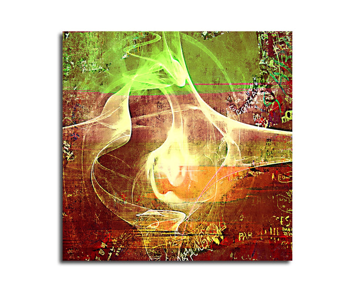 Paul Sinus Art Modernes Wandbild Abstrakt013_60x60cm Abstrakte Kunst Kunstdruck auf Leinwand Zeitlos