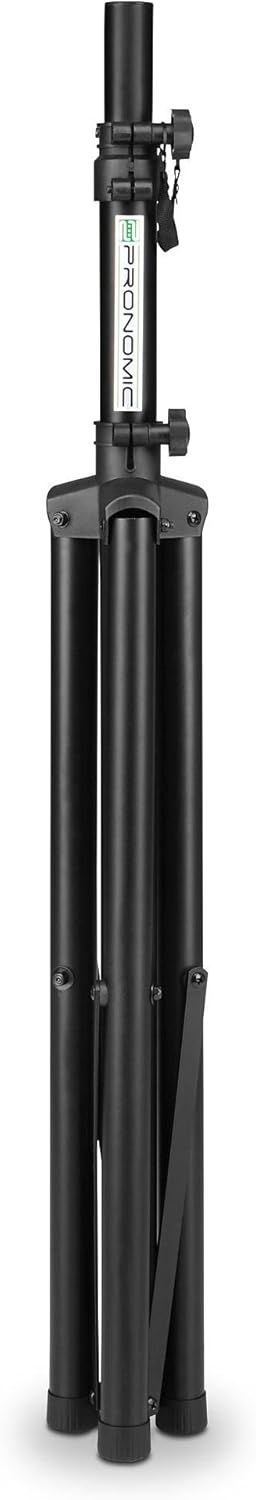 Pronomic SPS-1S Boxenstativ Stahl - Boxenständer mit Stabiler extra breiter Dreibein-Konstruktion -