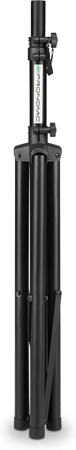 Pronomic SPS-1S Boxenstativ Stahl - Boxenständer mit Stabiler extra breiter Dreibein-Konstruktion -