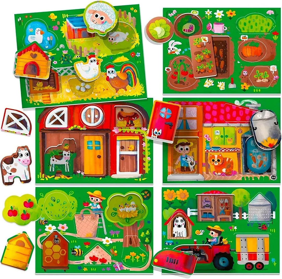 Headu MU23608 Play Farm Montessori, Large