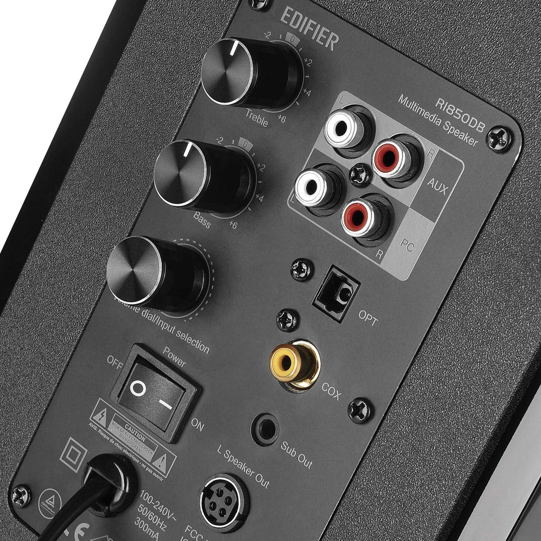 Edifier R1850DB Aktiv-Regallautsprecher mit Bluetooth- und optischem Eingang - 2.0 Studio-Monitorlau