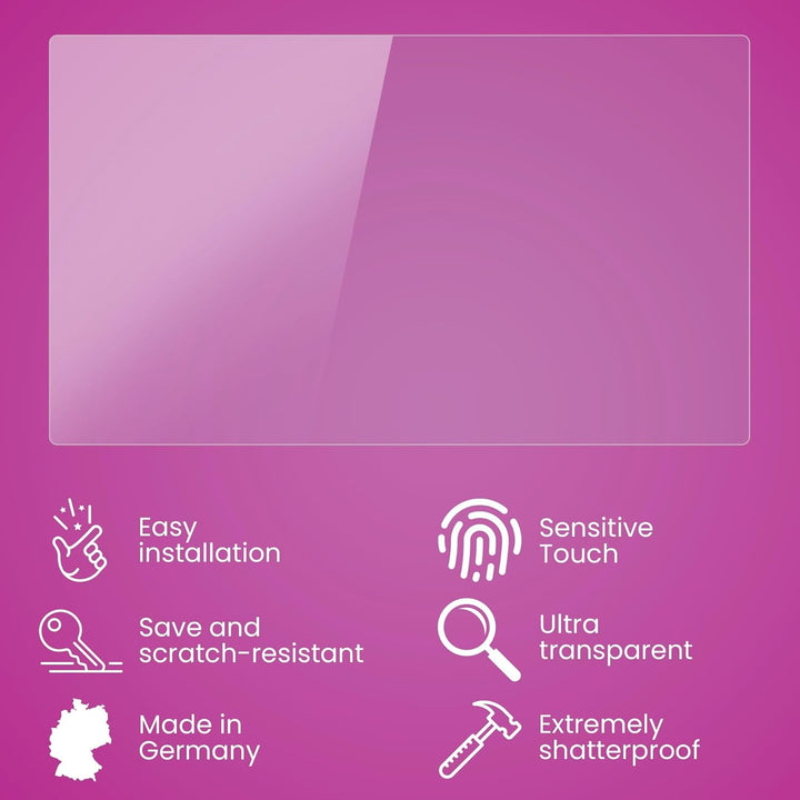 atFoliX Glasfolie kompatibel mit Huion Kamvas 24 Panzerfolie, 9H Hybrid-Glass FX Schutzpanzer Folie