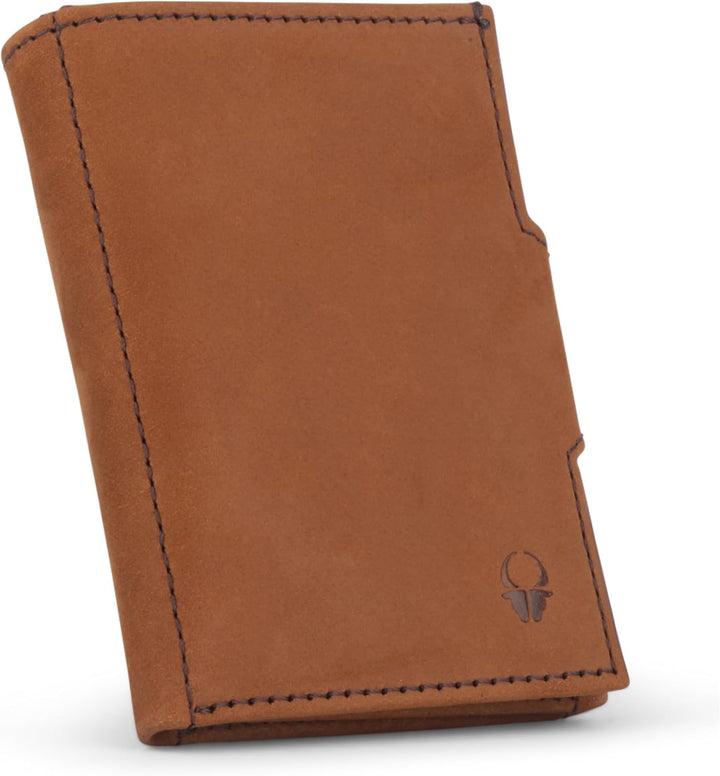 DONBOLSO Wallet NextGen Leder I Slim Wallet mit Münzfach I Geldbeutel mit RFID Schutz I Kartenetui b