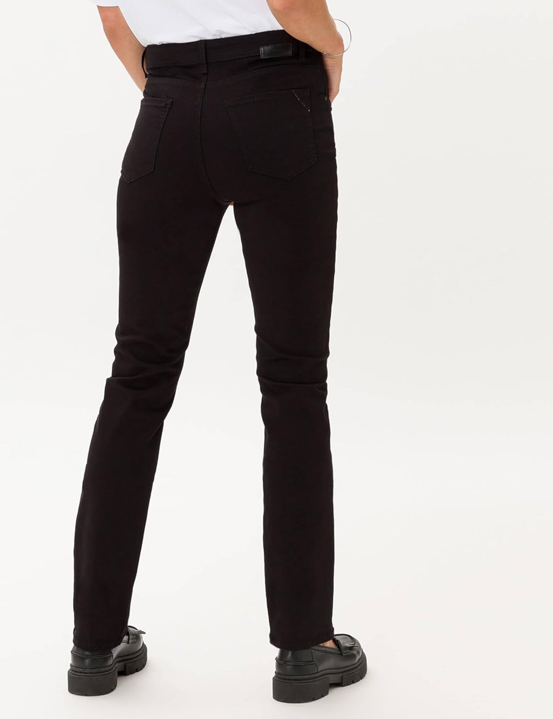 BRAX Damen Jeans Style Carola Premium Denim 25W / 30L Clean Perma Black, 25W / 30L Clean Perma Black