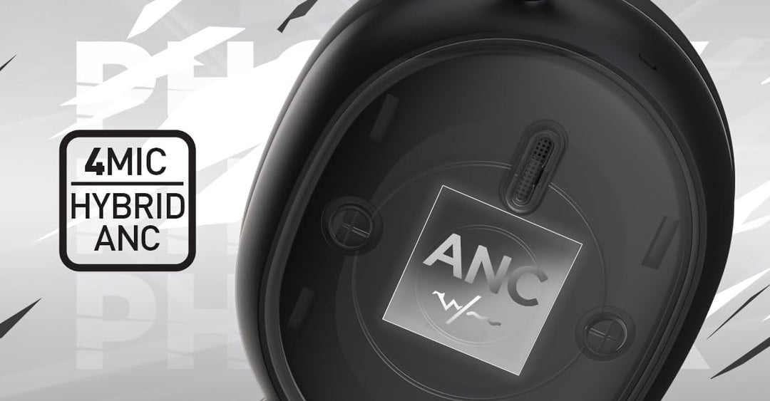 HATOR Phoenix 2 Wireless Gaming-Headset – 40mm Hi-Res Treiber, Hybrid ANC, Spatial Audio, Head Track